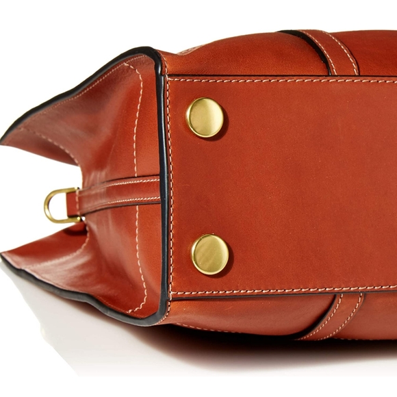 FOSSIL Carmen Shopper Tote Crossbody Leather Brandy Brown ZB7938213 - Picture 11 of 16